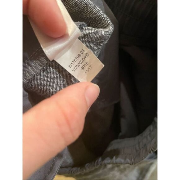 Athleta Bali linen ankle pants silver/gray size 6 - Picture 5 of 5